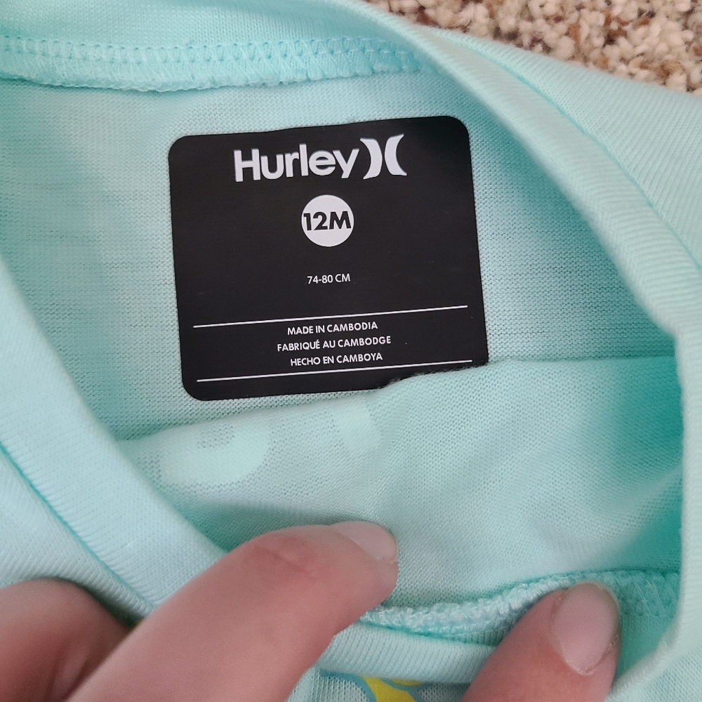 Infant Girls 12 month Hurley Matching set - Picture 5 of 5